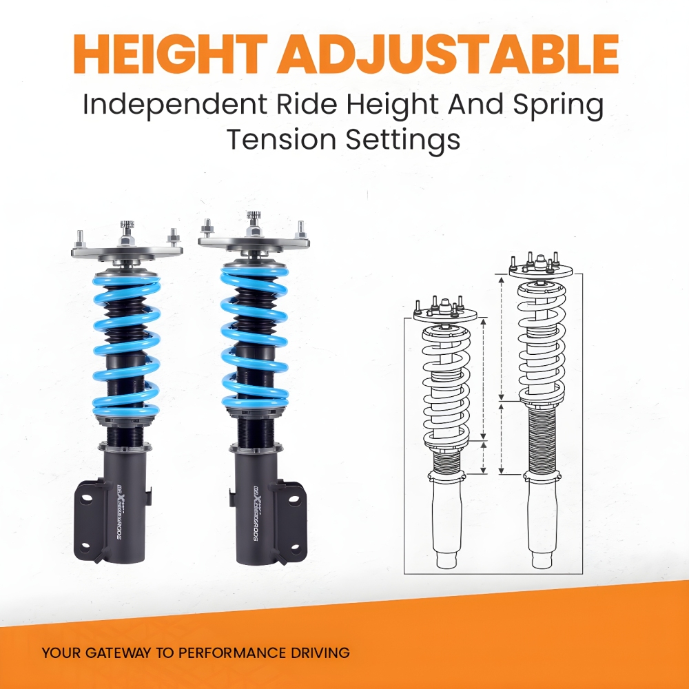 Kit Assetto a Ghiera Ammortizzatori compatibile per Mitsubishi GTO 3000GT AWD Z16A