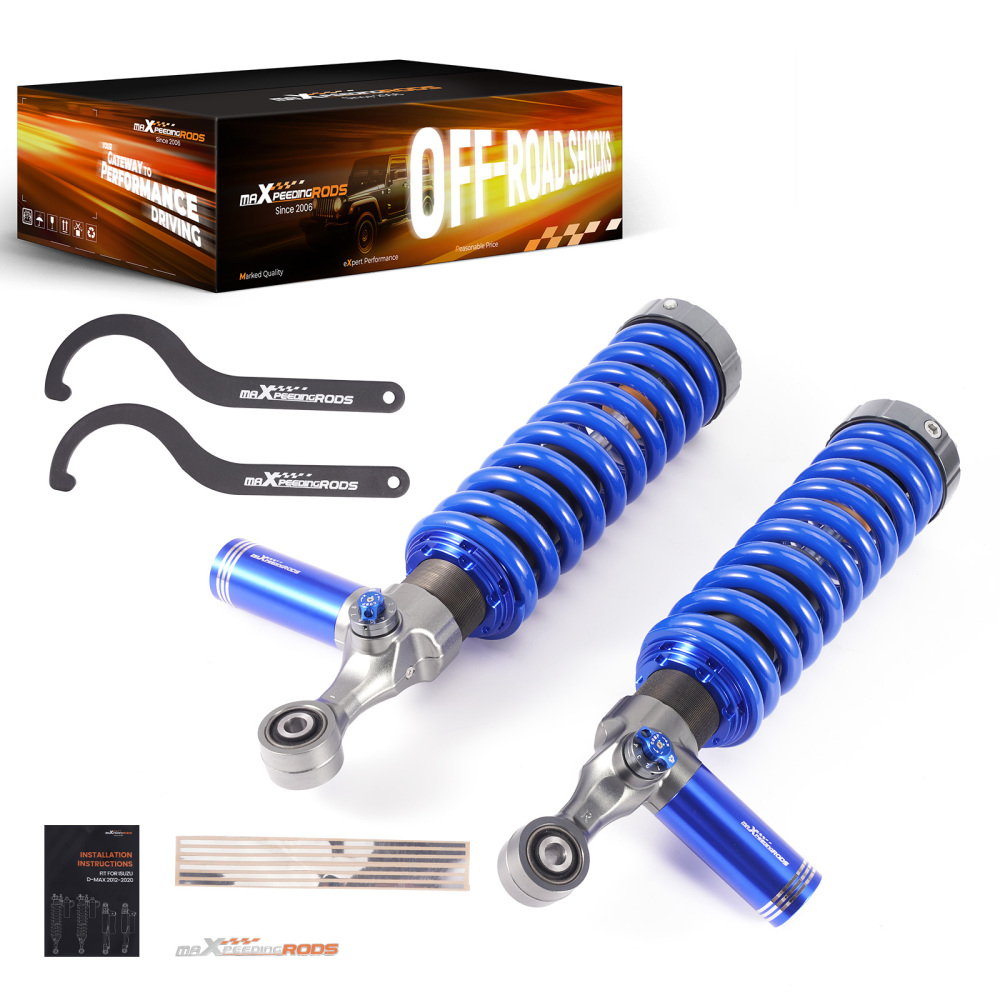 Adjustable Coilover Remote Front Shock Kit compatible for Ford Ranger 2011-2018 Adj. Height