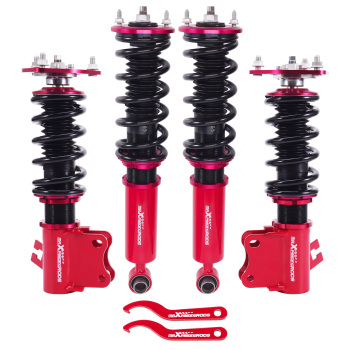 4pcs Coilover Shock Struts compatible for Nissan S13 180SX 200SX Silvia 240SX Front + Rear