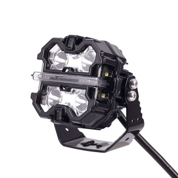 160W LED Pod Lights For Off Road 3.5 Spot Beam DRL compatible for White Amber 270° IP68 6000K