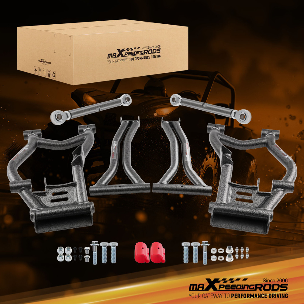 4pcs High Clearance 1.5 Forward Rear A-Arms Set compatible for Polaris RZR S 800 / 4 800