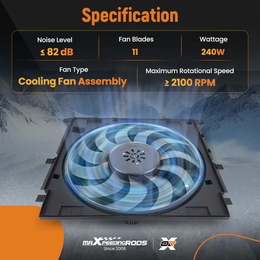 Radiator Cooling Fan Assembly compatible for Chevrolet Colorado Compatible for GMC Canyon 2015-2020