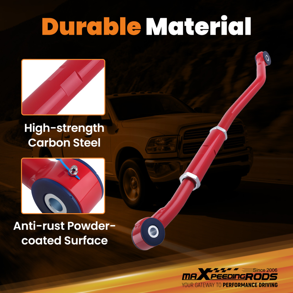 Heavy Duty Front compatible for Panhard Rod 2-6 Lift Compatible For Dodge Ram 2003-2013 2500 3500 4WD	
