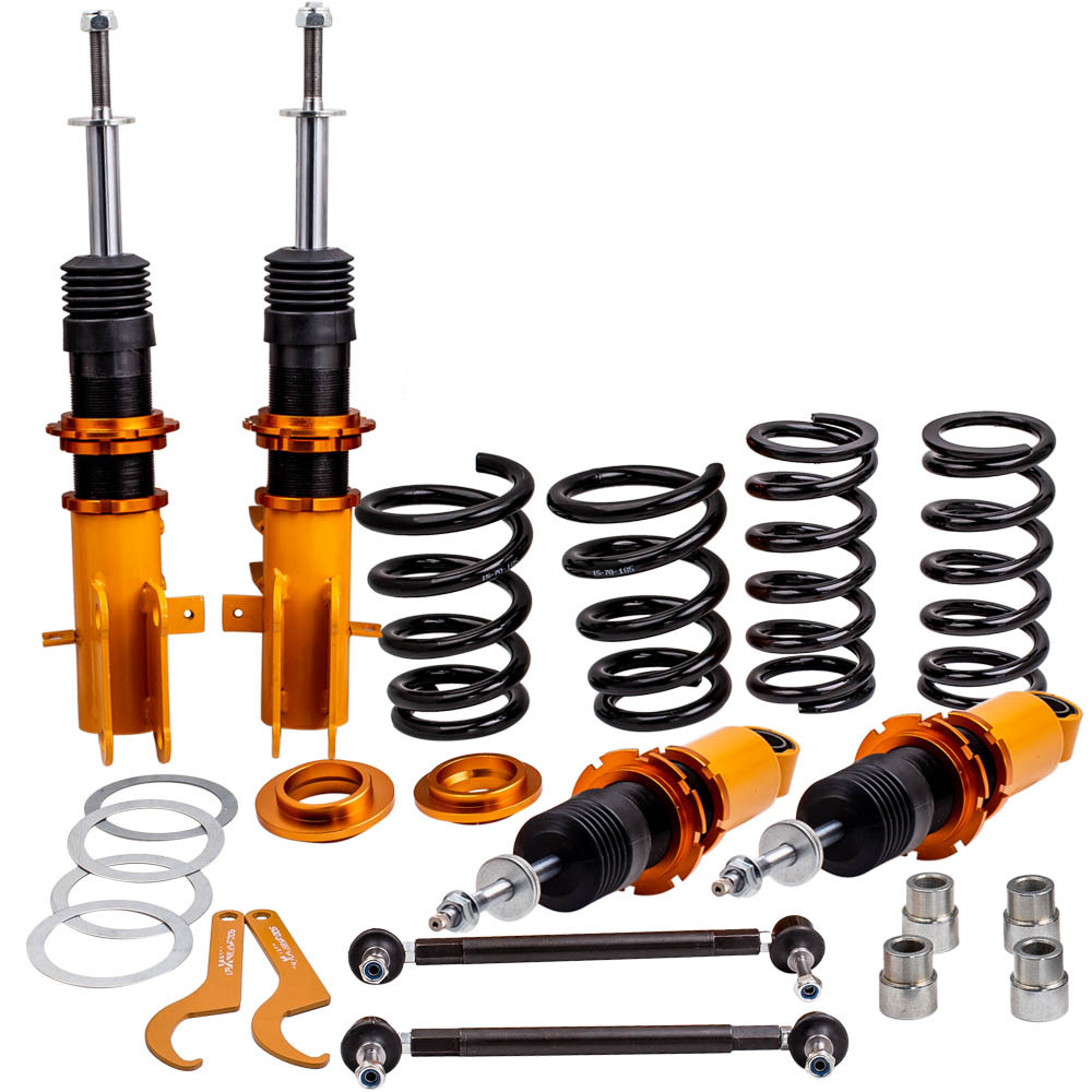 Compatible for Chevrolet Camaro V8 2012-2015 Adj. Damper Shock Absorbers Complete Coiloverslowering kit
