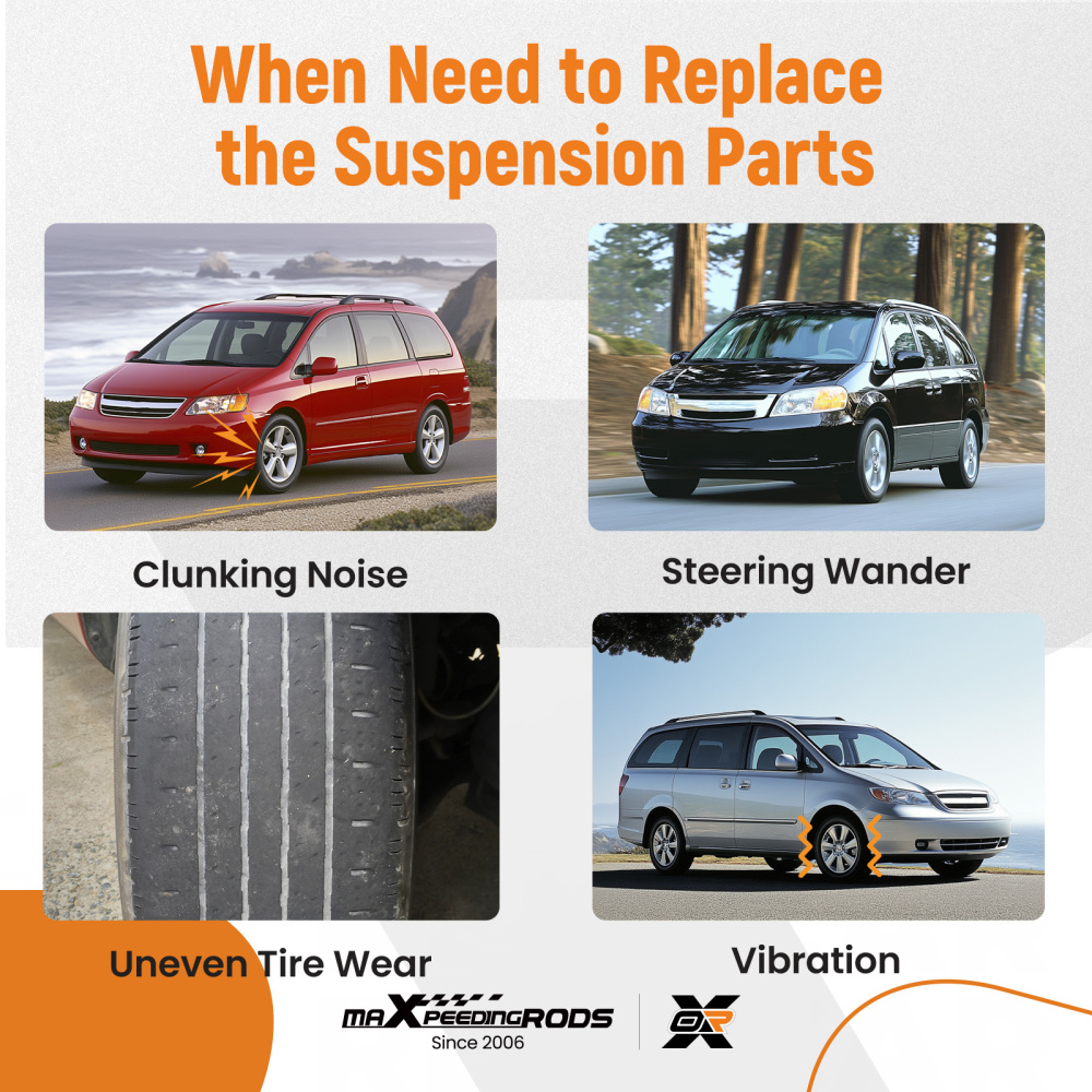 maXpeedingrods 6Pcs Suspension Kit Compatible for Honda Odyssey 1999-2004, Front Lower Control Arm with Ball Joint