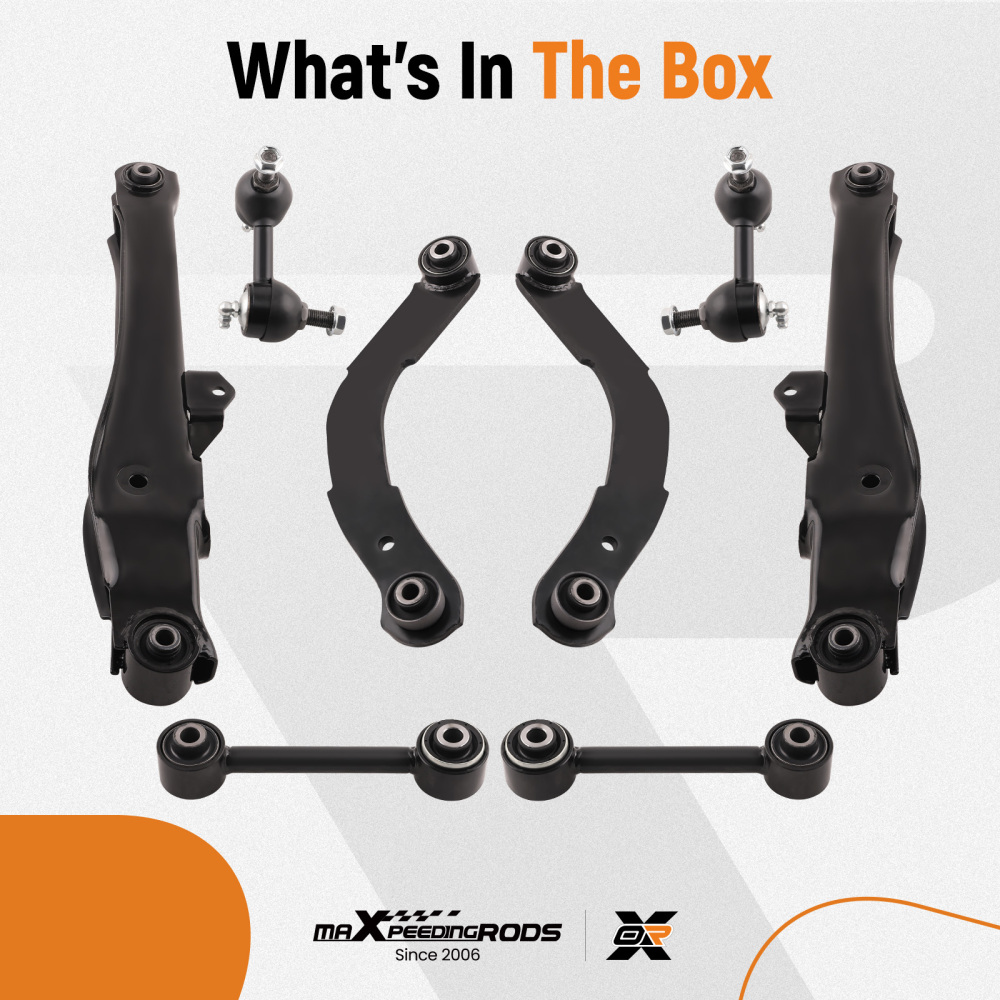 8pc Rear Control Arms Sway Bar Links Compatible for Dodge Caliber Patriot Compass2007-2012