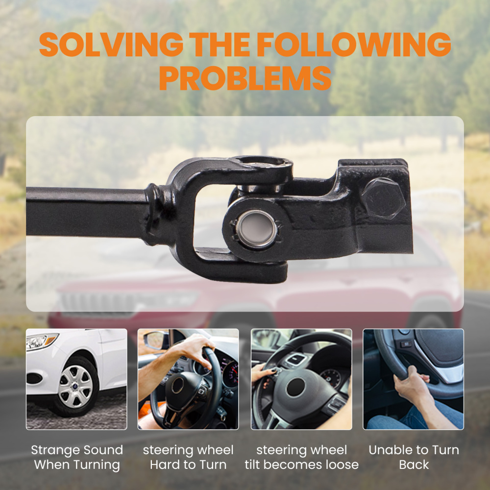 Lower Power Steering Shaft compatible for Jeep Cherokee 1984-1994 compatible for Jeep Comanche