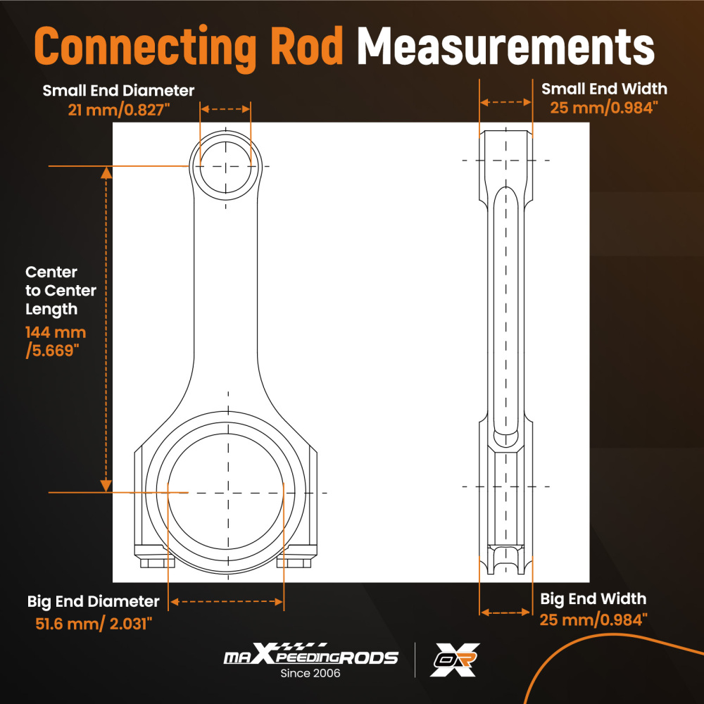 Compatible for Renault Clio 1998ccm 147HP 108KW 1997ccm 139HP 102KW Conrods Connecting Rods with ARP 2000 bolts