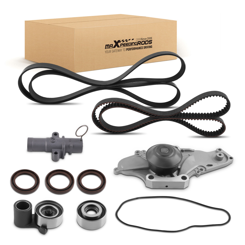 Timing Belt Water Pump Kit 2003-2013 compatible for Acura MDX 3.5 3.7 L V6 SOHC TKH-002T