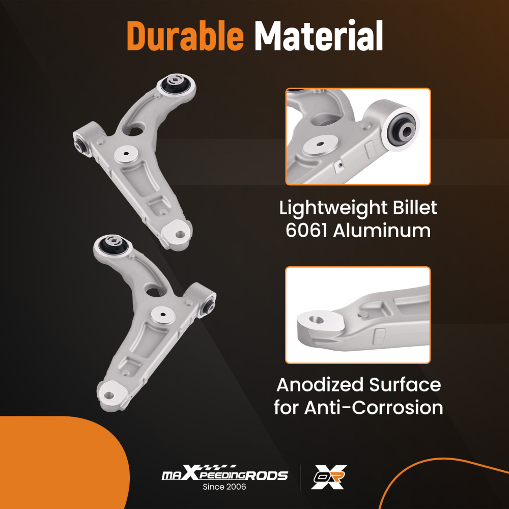 Front Lower Control Arms Sway Bar Links Tie Rods for 2014-2018 Jeep Cherokee KL