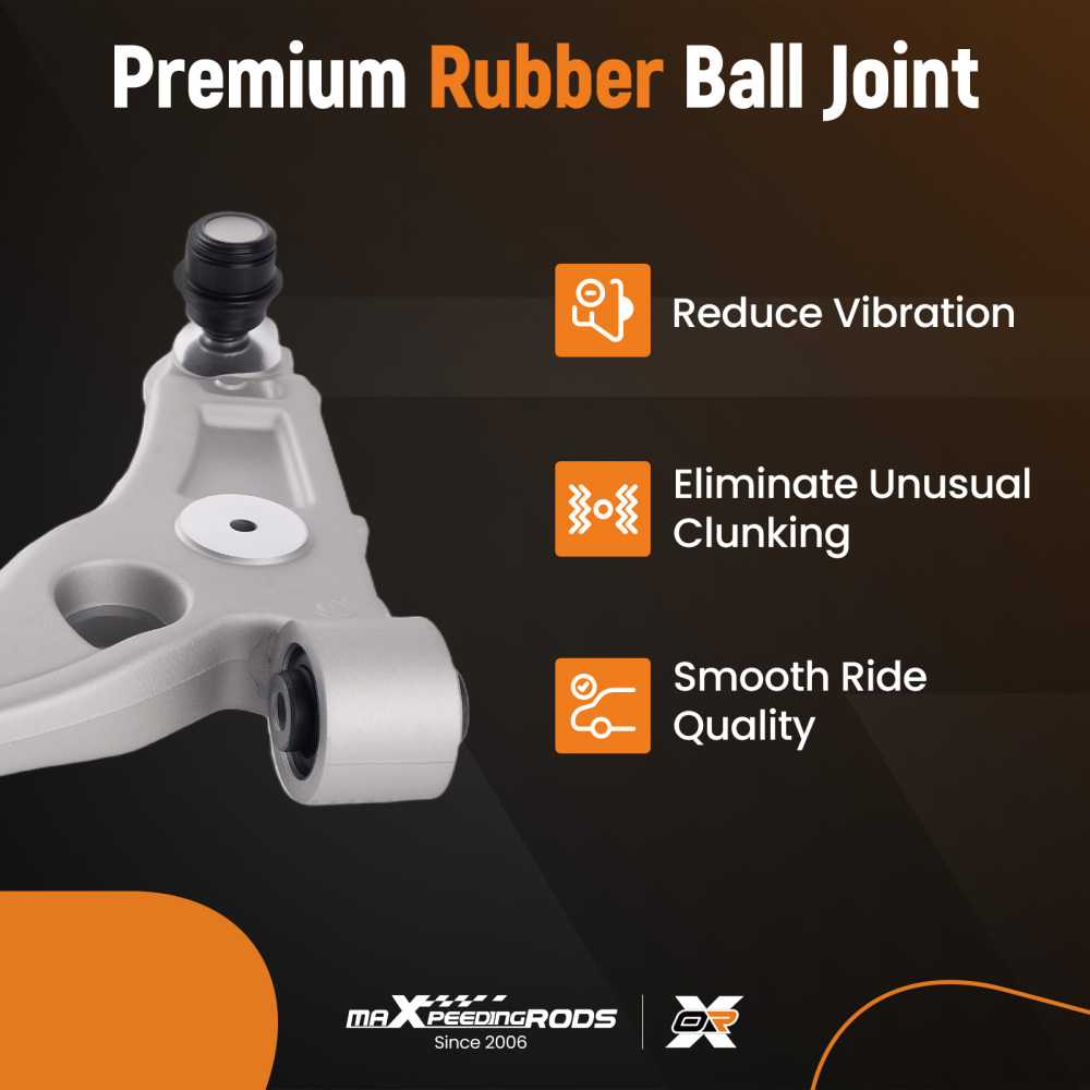 Front Lower Control Arms Sway Bar Links Tie Rods for 2014-2018 Jeep Cherokee KL