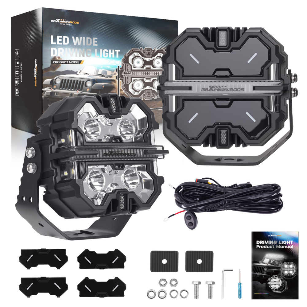 5inch 178W LED Driving Light Pod Spot Beam DRL compatible for White Amber For 4x4 SUV ATV Truck