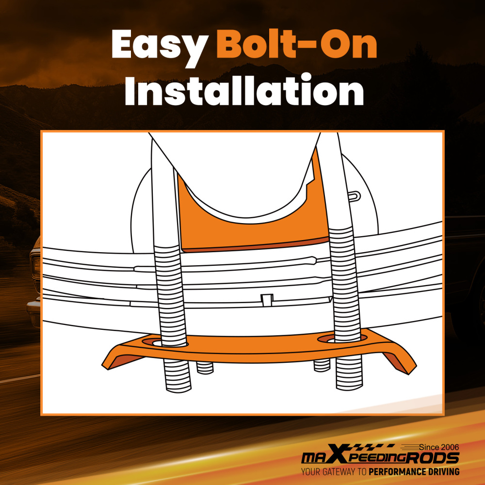 6 Drop Mount Kit compatible for Ford F100 F150 2WD 1965-81 Rear Steel Axle Flip Lowering