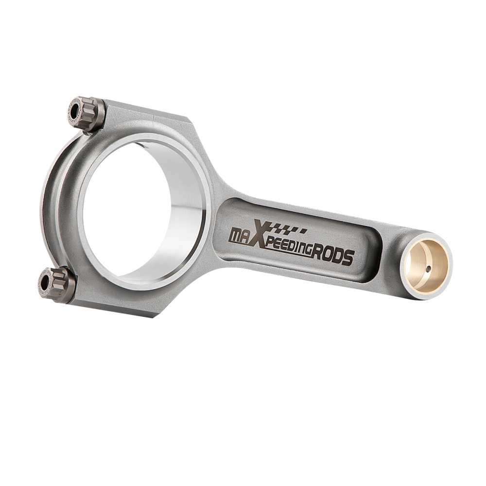 4340 I-Beam Bielle Connecting Rods compatible pour Toyota Supra 2JZ 2JZ-GE/GTE Motor 142 mm