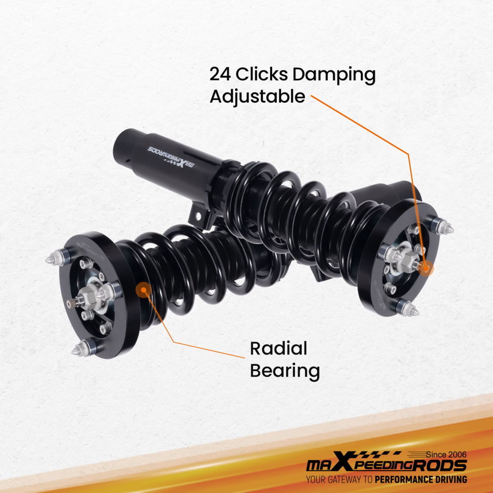 Coilover 24 Step Damper Struts Kit compatible for BMW 3-Series E90 E91 E92 2006-13