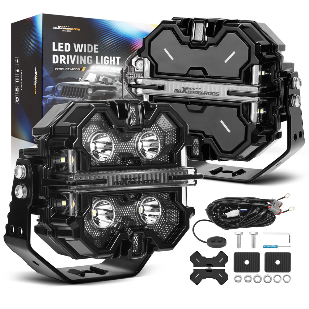 Maxpeedingrods Driving Auxiliary Light Universal 5inch 212W LED Light Pods Offroad Driving Light