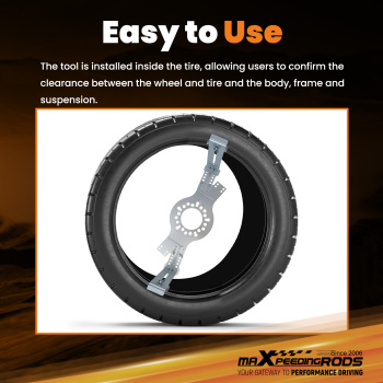 Wheel Fitment Testing Tool Tire Size Fit Test Measuring Mockup 5-Lug Pattern