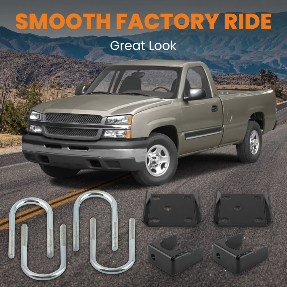 6 Lowering Drop Flip Kit compatible for Chevy Silverado Compatible for GMC Sierra C1500 1999-2006