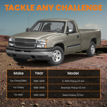 6 Lowering Drop Flip Kit compatible for Chevy Silverado Compatible for GMC Sierra C1500 1999-2006