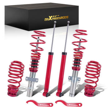 Coilover compatible for VW Polo MK4 Typ 9n 2001–2009 Adjustable Suspension Coilovers Lowering Kit