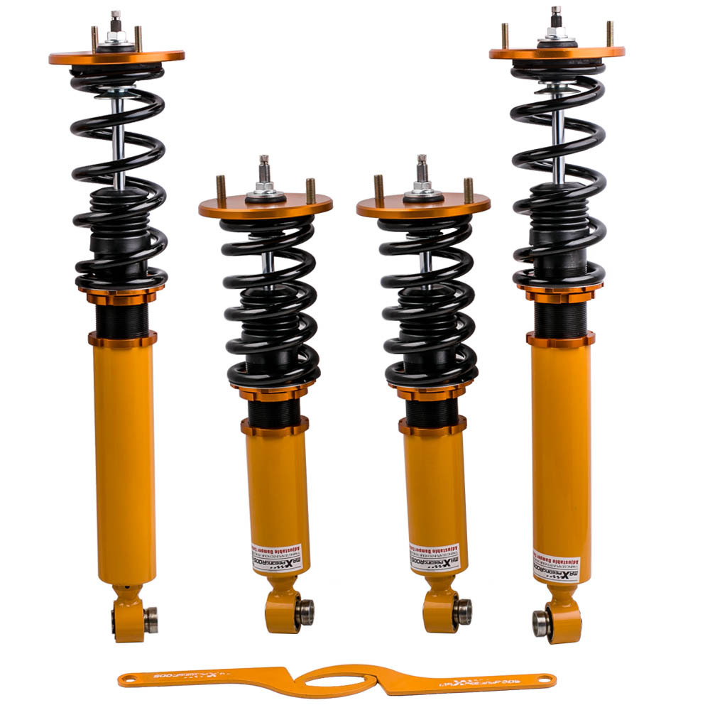 Compatible for Nissan Skylin R33 GTST RB25DET 24 Ways Adjustable Damper Force Coilover Kits Lowering Kit
