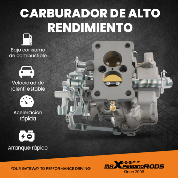 Carburador compatible para Toyota Carburador 3K 4K compatible para Corolla Lite Carretilla elevadora 21100-24034 / 35/45