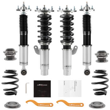 Compatible for BMW E46 3 Series 1998-2006 Height And Damper Adjustable Coilover Suspension Kit Lowering Kit