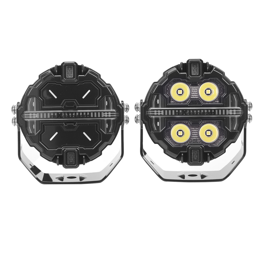 3.5inch 160W LED Driving Light Spot Beam RGB DRL For 4X4 ATV IP68 compatible for White 6000K