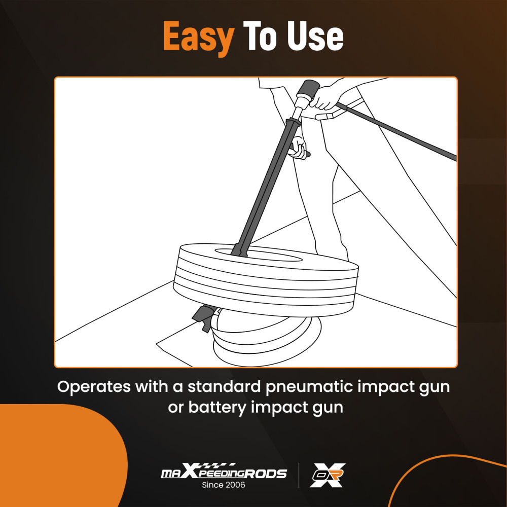 Heavy Duty Truck Tire Impact Drive Demount Tool for Tire 10-24 ATV Motorcycle