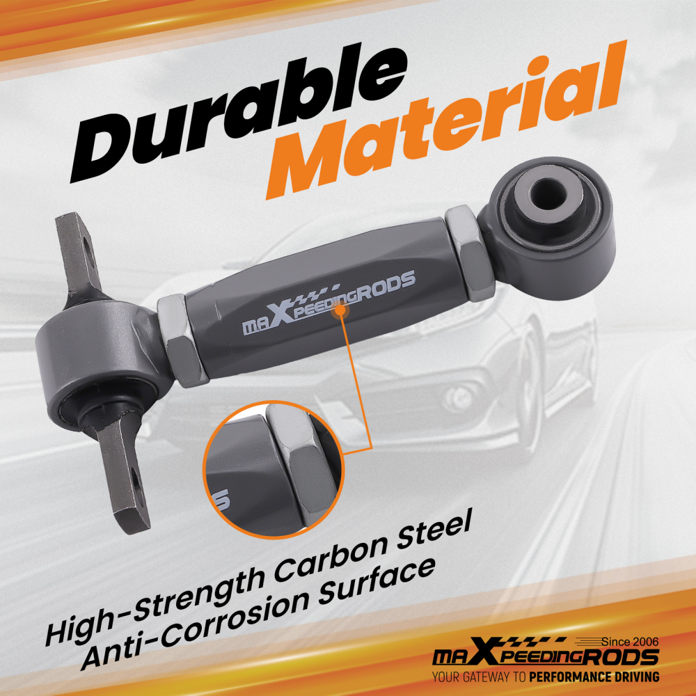 Adjustable Front Upper + Rear Camber Arm Kit for 92-95 Honda Civic 94-01 Integra