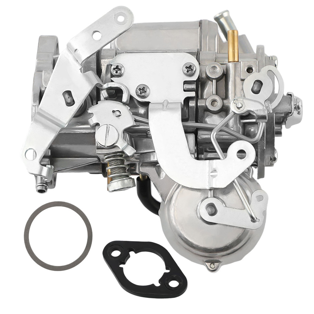 Carburateur de baril compatible pour Chevrolet Chevy compatible pour les moteurs compatible pour GMC L6 4.1L 250 4.8L 292 moteur avec thermostat de starter 7043014 7043017