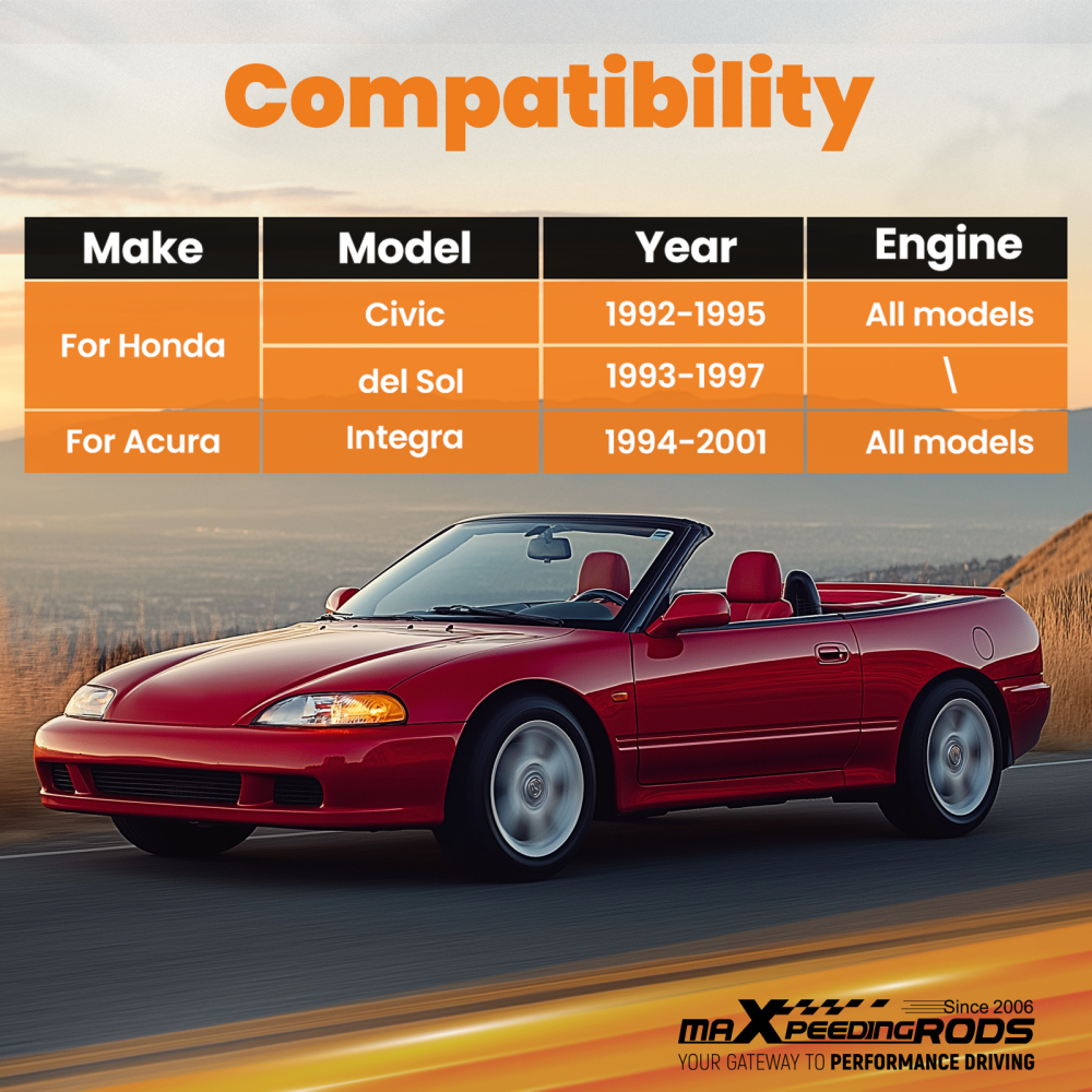 CoiloversLower Control Arm Front Upper Rear Camber Kits For Honda Civic 92-95