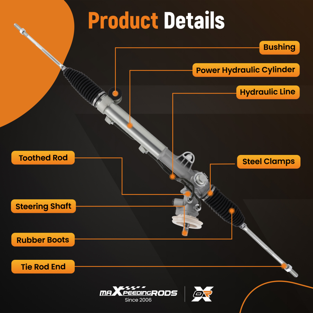 Power Steering Rack Pinion Assembly Compatible for Chevrolet Impala Monte Carlo 2000-2011