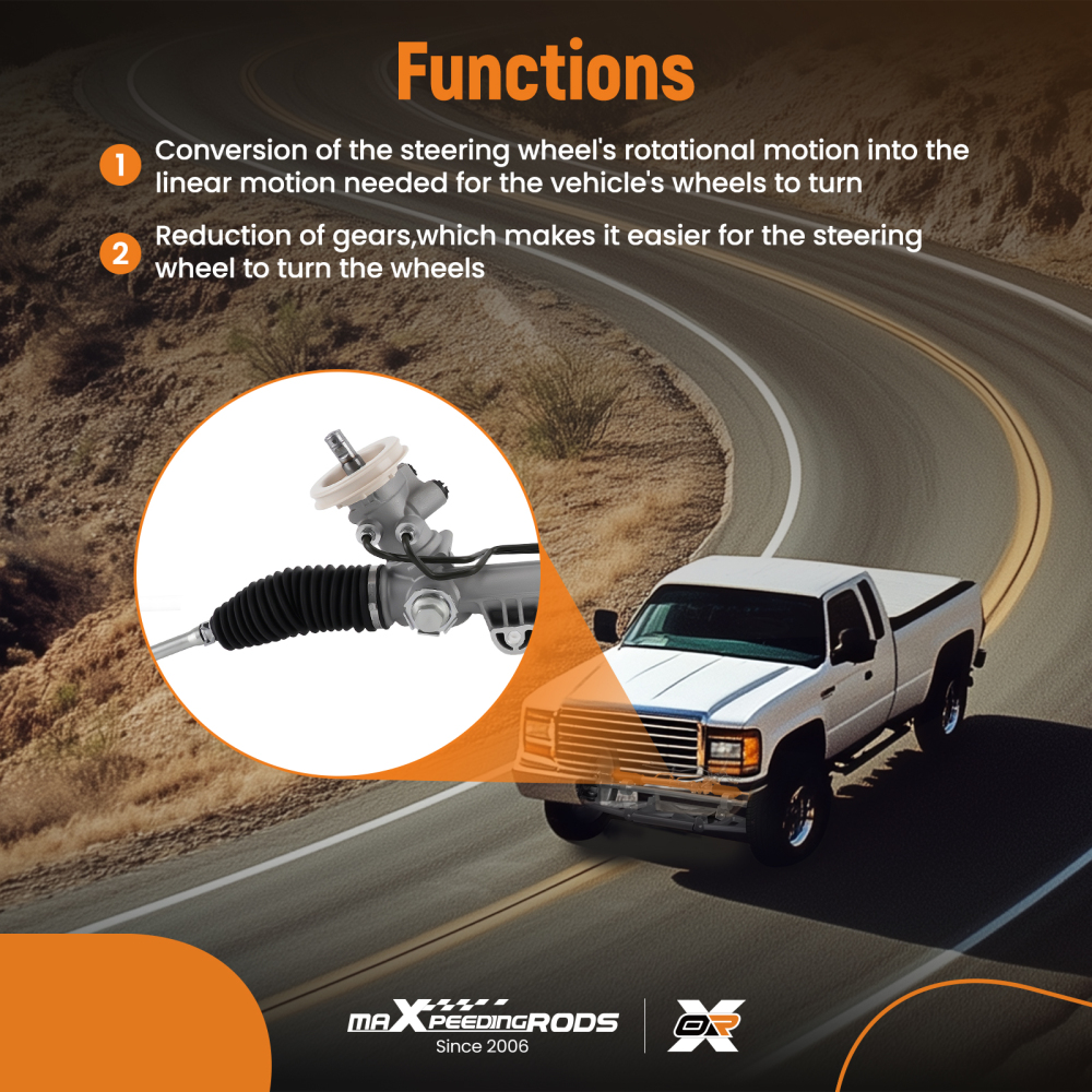 Power Steering Rack Pinion Assembly Compatible for Chevrolet Impala Monte Carlo 2000-2011