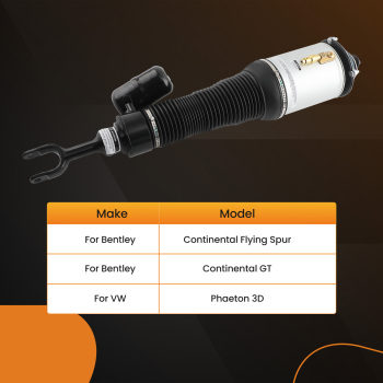 Delantero Air Suspensión Shock Absorber compatible para Bentley Continental VW 3D0616040