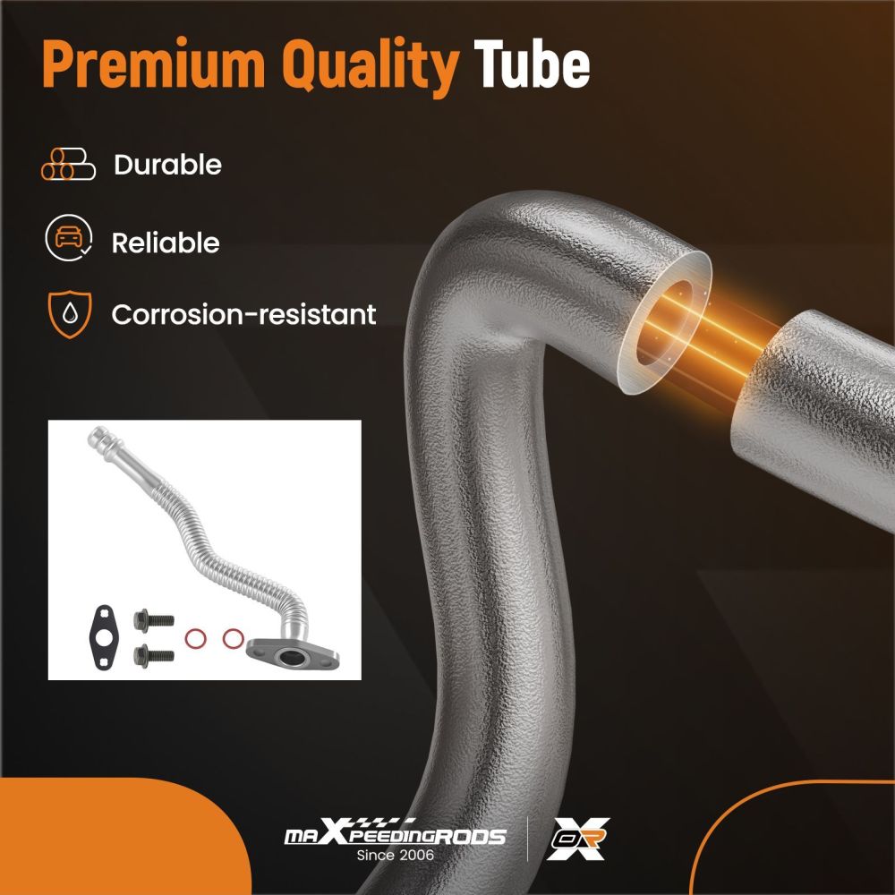 Turbo Oil Drain Hose Line compatible for Dodge Ram 2500 3500 5500 6.7L 2007-2010 Diesel