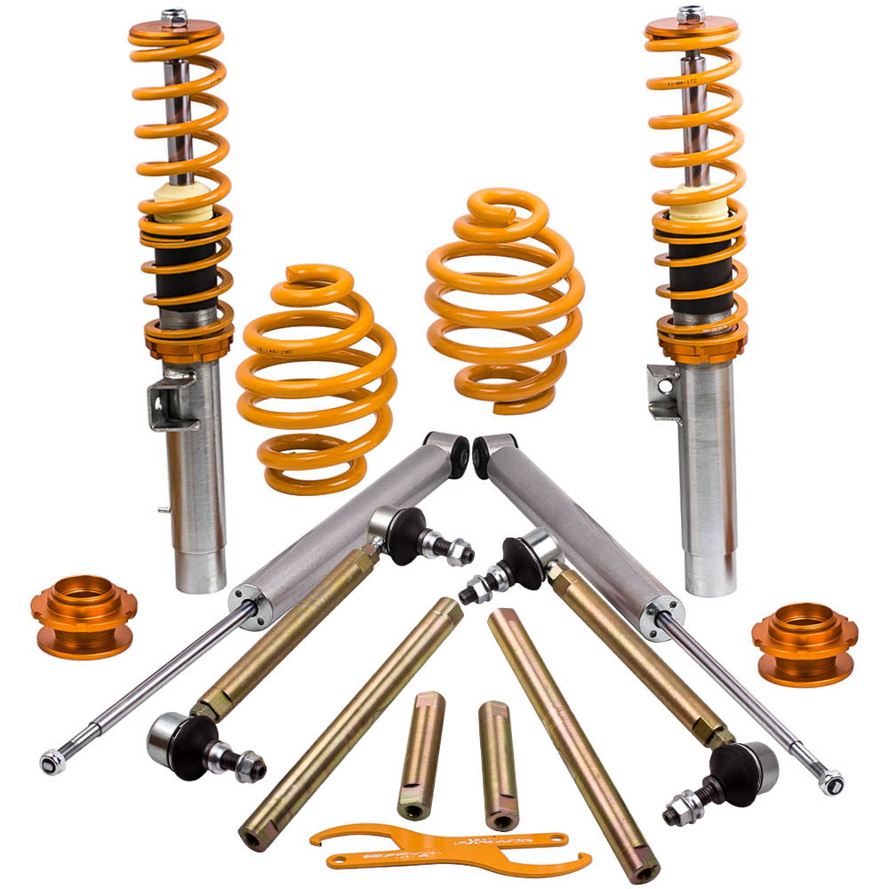 Kit Suspension Combine filete + barres stab compatible pour BMW Série 3 E46 316i 320i 318d