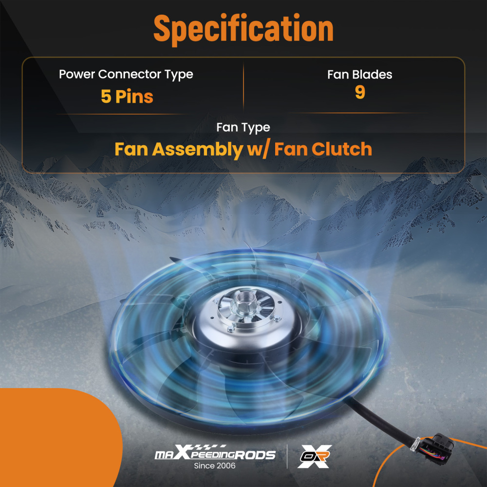 Fan Clutch compatible for Land Rover Range Rover LR4 Sport Supercharged 2010-2017 LR012644