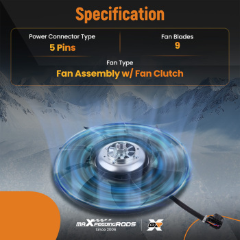 Fan Clutch compatible for Land Rover Range Rover LR4 Sport Supercharged 2010-2017 LR012644