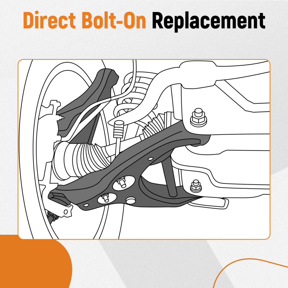 2x Front Lower Control Arm w/Ball Joints compatible for Nissan Armada Titan compatible for Infiniti QX56