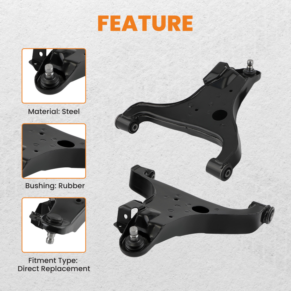 2x Front Lower Control Arm w/Ball Joints compatible for Nissan Armada Titan compatible for Infiniti QX56