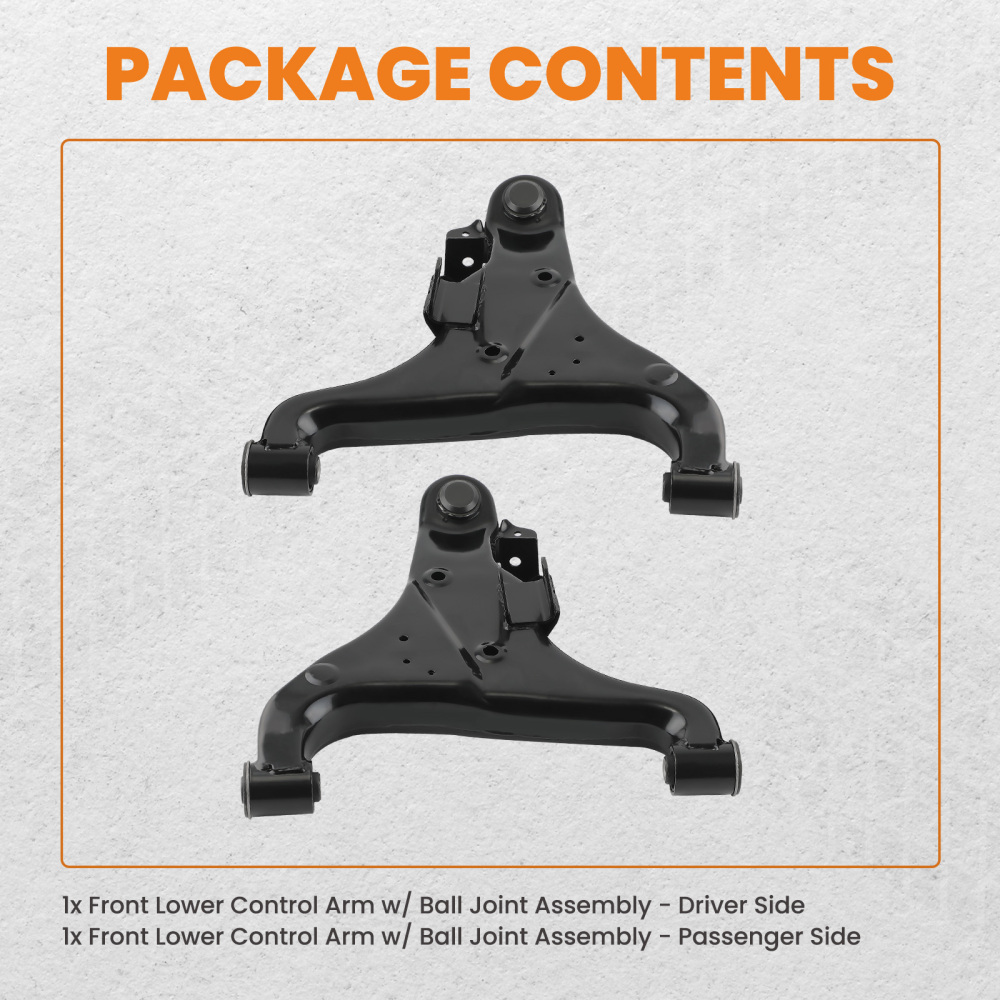 2x Front Lower Control Arm w/Ball Joints compatible for Nissan Armada Titan compatible for Infiniti QX56