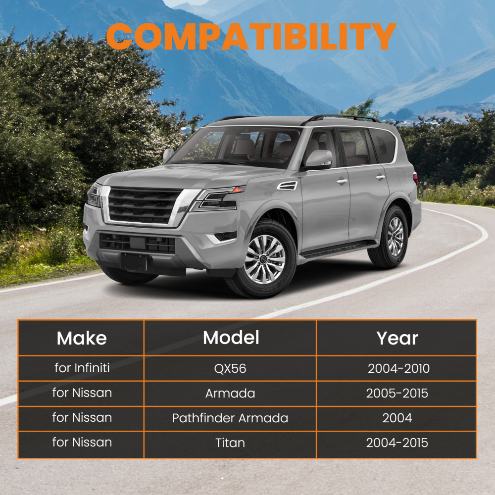 2x Front Lower Control Arm w/Ball Joints compatible for Nissan Armada Titan compatible for Infiniti QX56