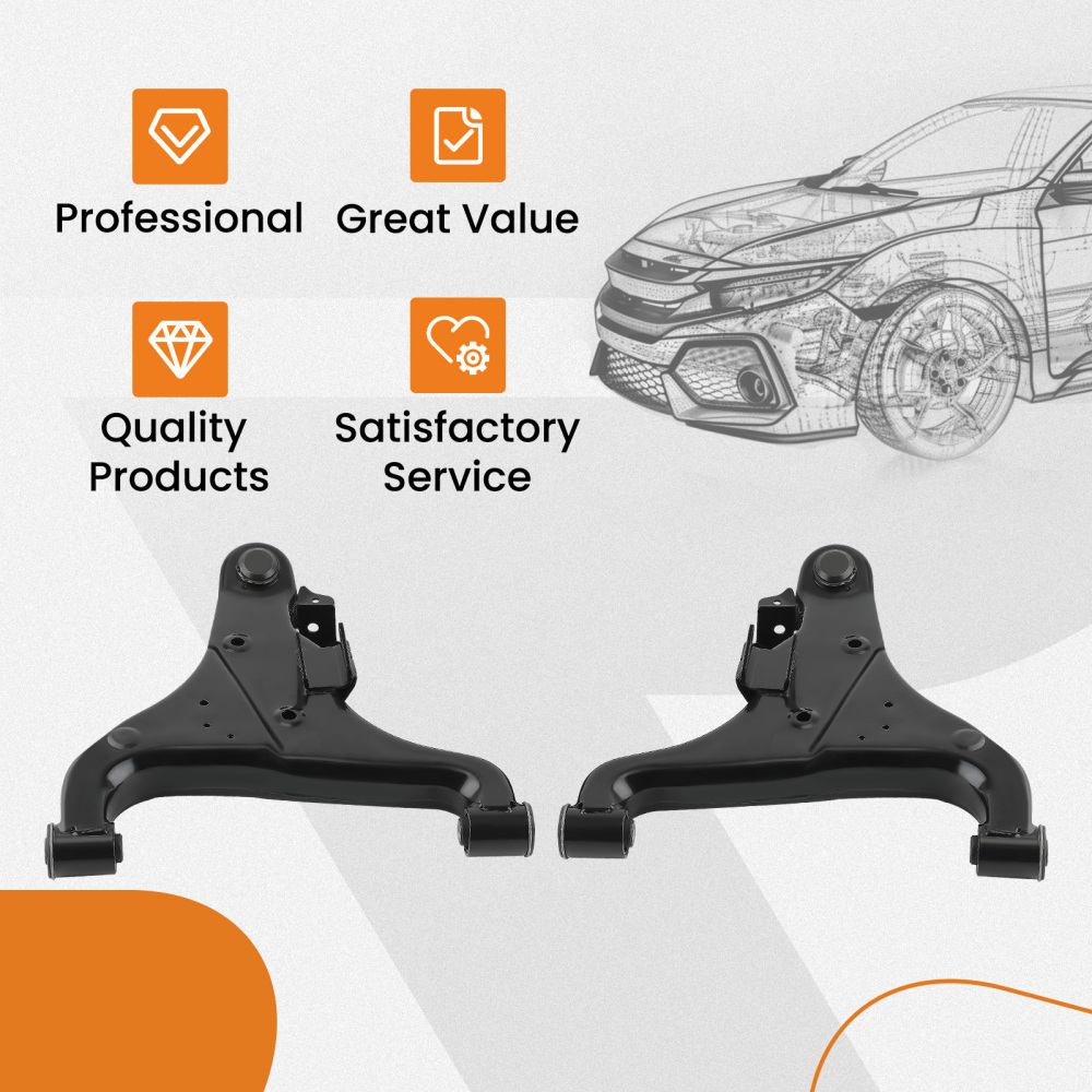 2x Front Lower Control Arm w/Ball Joints compatible for Nissan Armada Titan compatible for Infiniti QX56