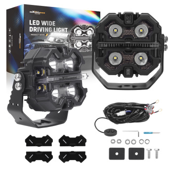 LED Pod Luci 160W For Auto SUV 4X4 Marina RGB DRL Spot Beam 3.5 IP68 Bianco 12V