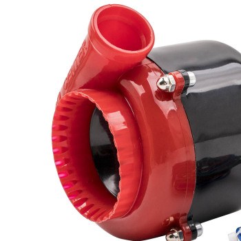 Electric Fake Turbo Blow Off Valve Sound Simulator W/ Switch Black + Red