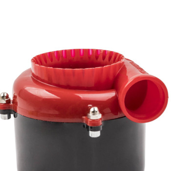 Electric Fake Turbo Blow Off Valve Sound Simulator W/ Switch Black + Red