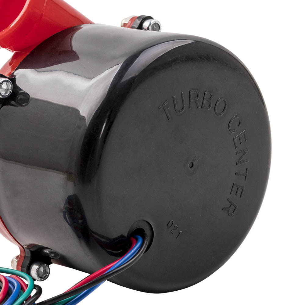 Electric Fake Turbo Blow Off Valve Sound Simulator W/ Switch Black + Red