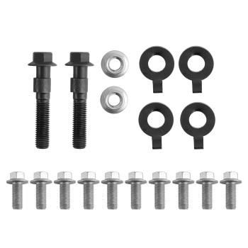 Front 2.5 Rear 3 Lift Kit+Adjustable Camber Arm Bolt compatible for Honda CRV 2002-2006