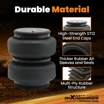 Rear Air Helper 5000 Spring Bag Leveling Kit Compatible for GMC Sierra Silverado 2500 3500